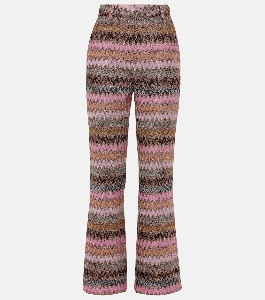 Pantaloni flared in lamé a zig-zag | Missoni
