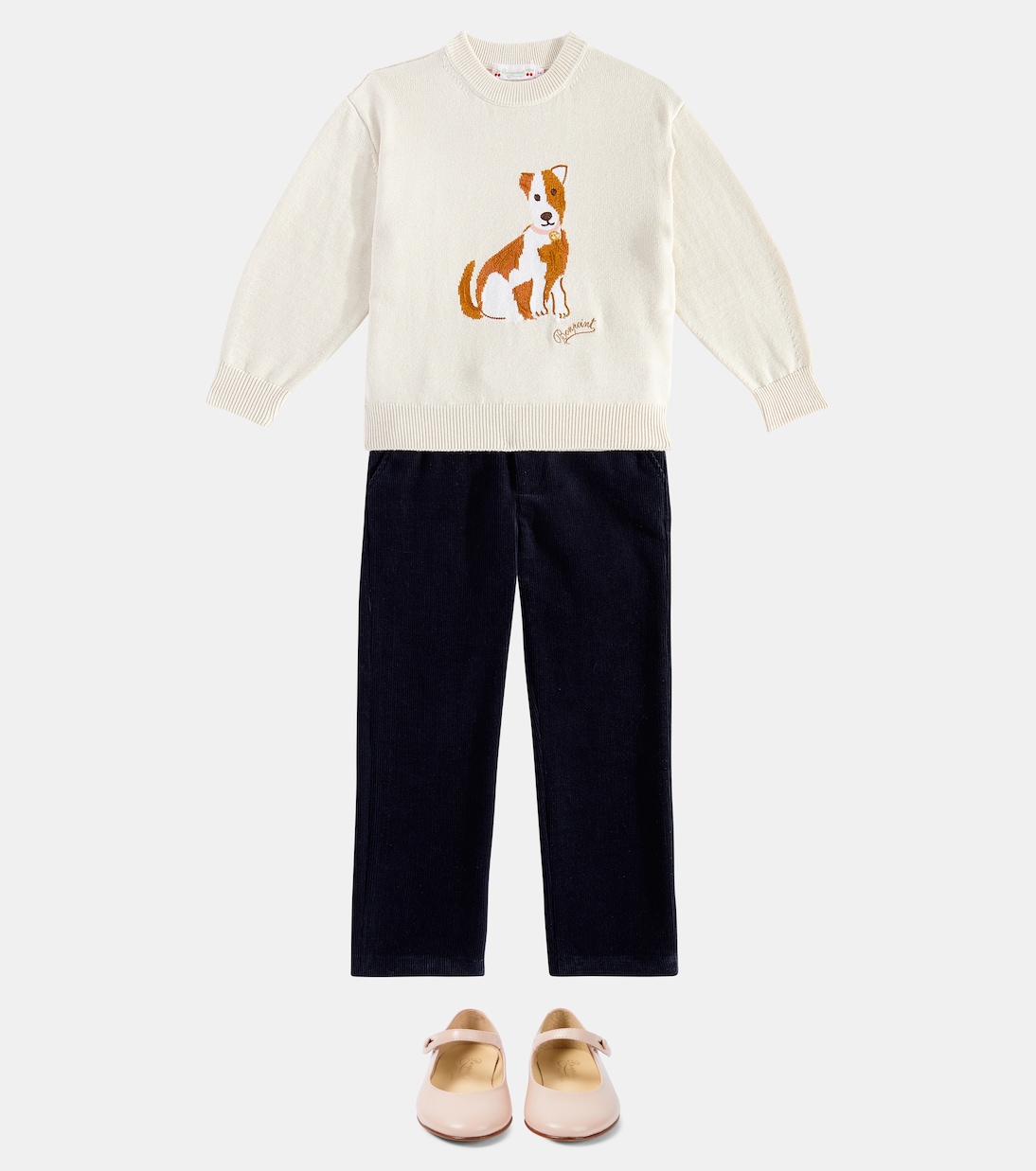 Anumati pointelle wool and cotton sweater | Bonpoint