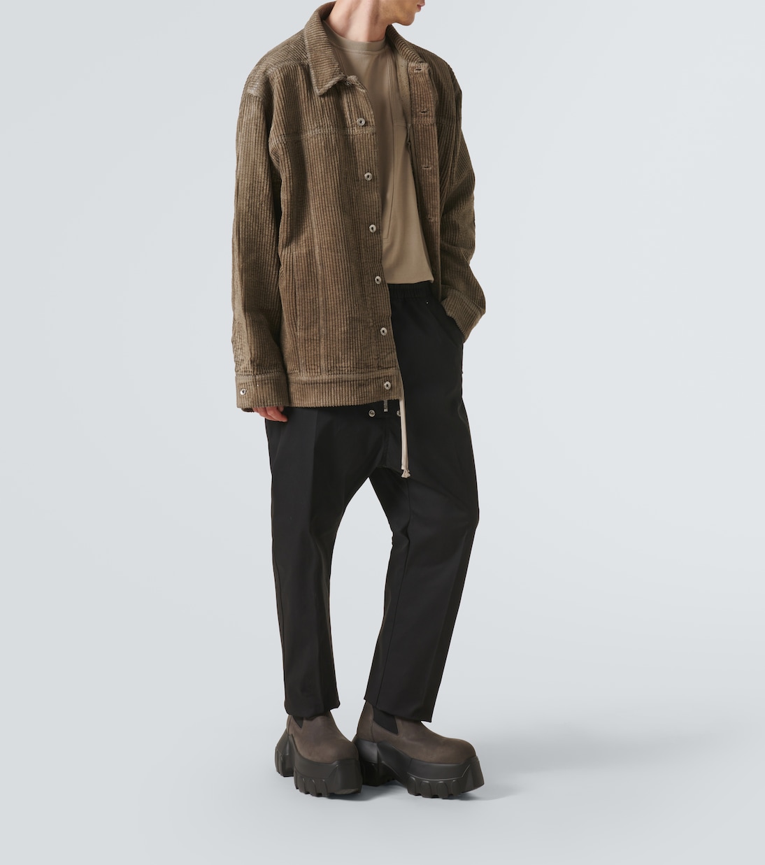 Oversize-Jacke Jumbo aus Baumwollcord | Rick Owens