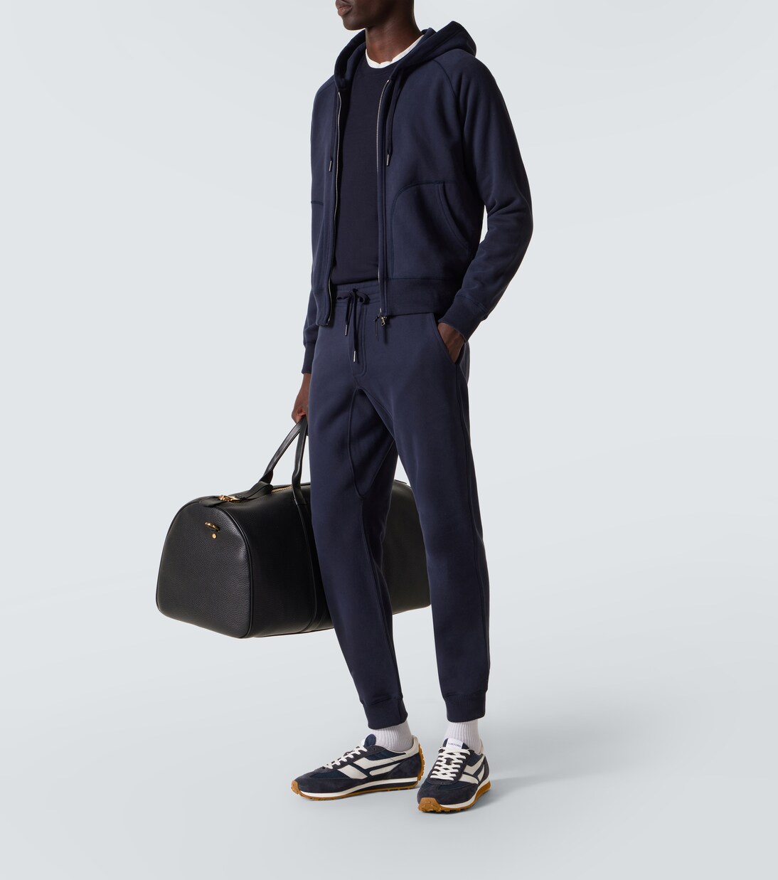 Mick suede-trimmed sneakers | Tom Ford