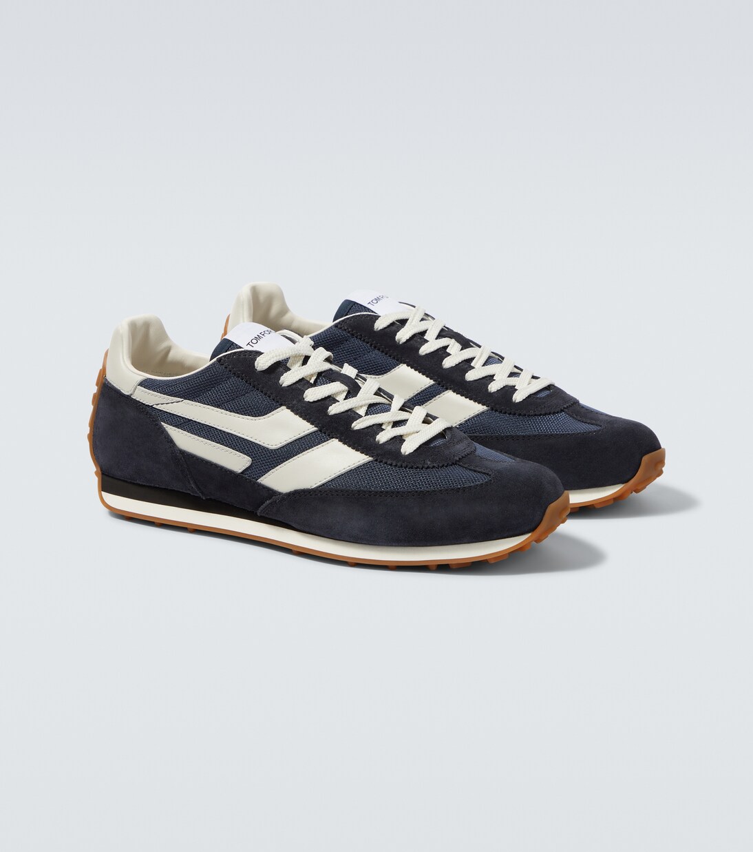 Mick suede-trimmed sneakers | Tom Ford