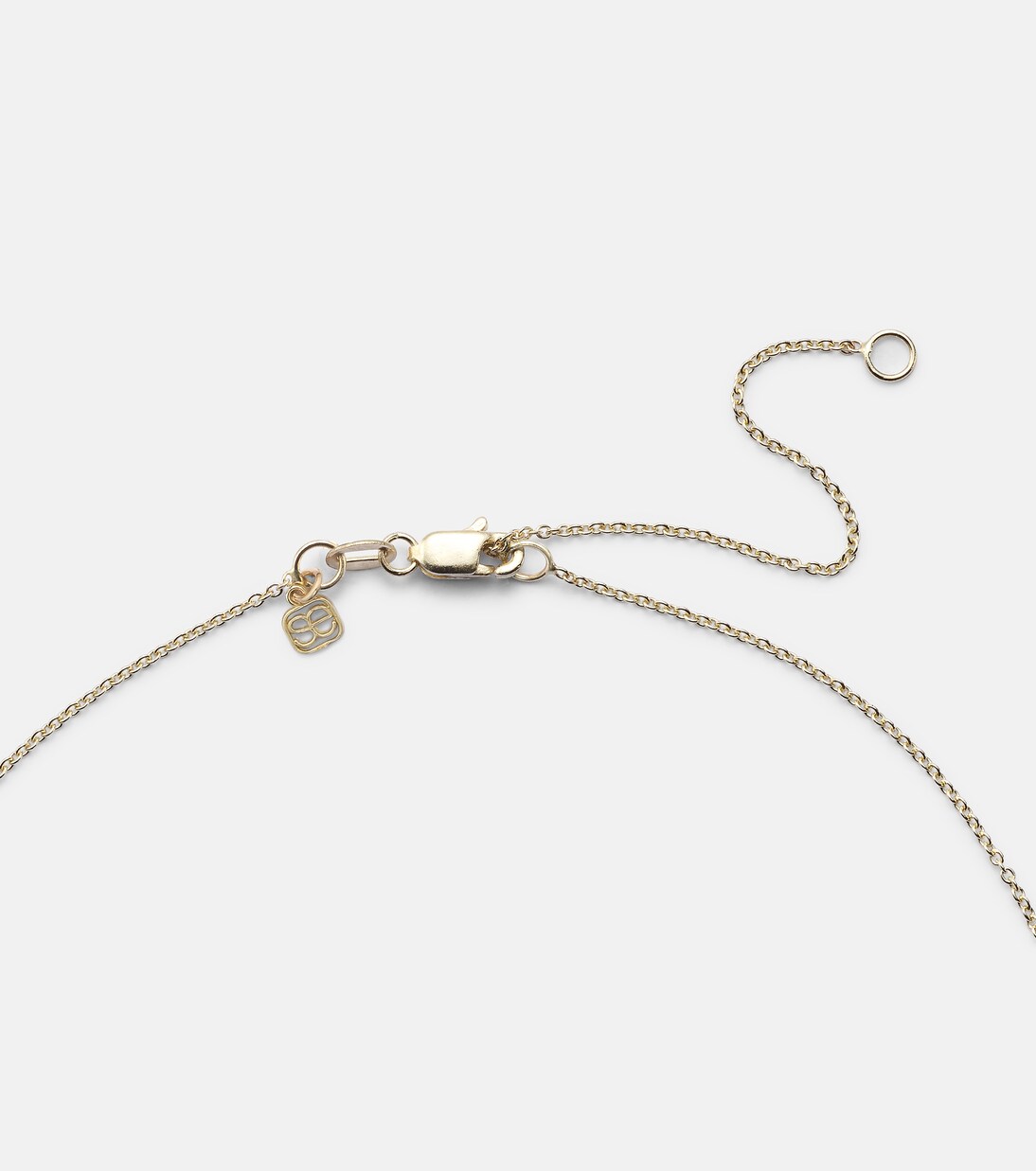 Elephant Tail 14kt gold necklace with diamonds | Sydney Evan