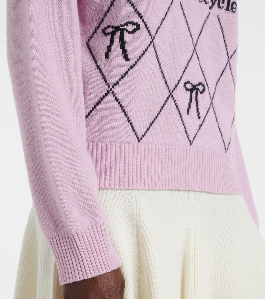 Pull en laine mélangée à logo | Ganni