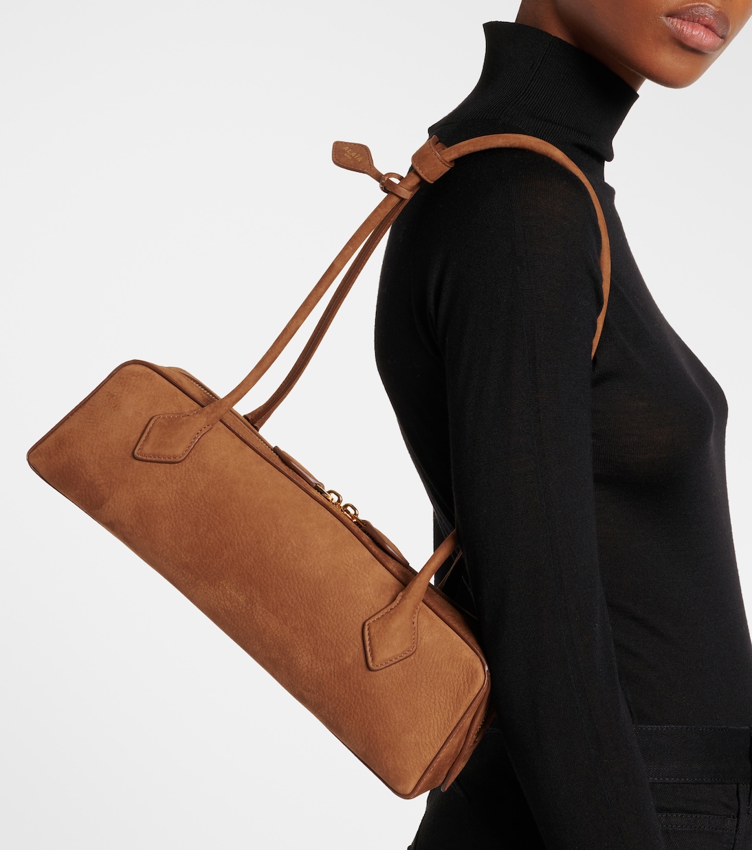 Sac Le Teckel Medium en daim | Alaïa