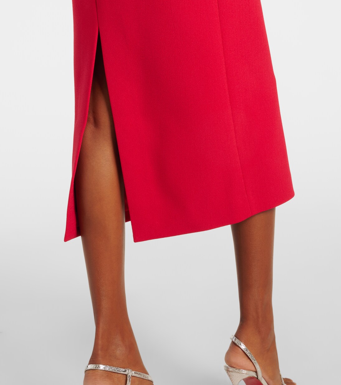 Robe midi bustier Akari en crêpe à ornements | Rebecca Vallance