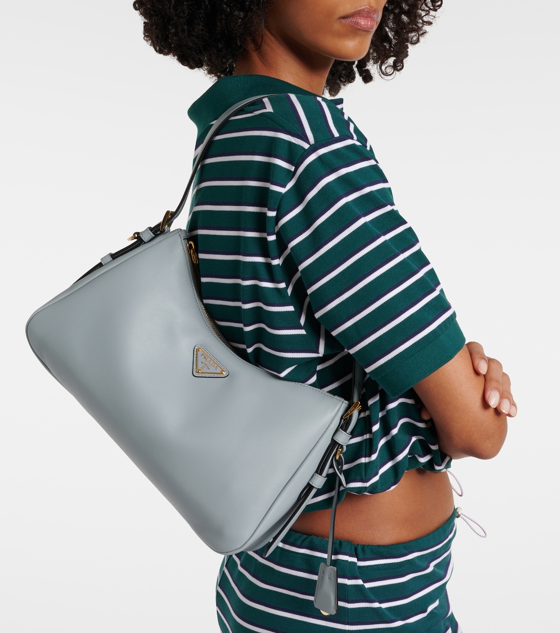 Prada Aimée Medium leather shoulder bag | Prada