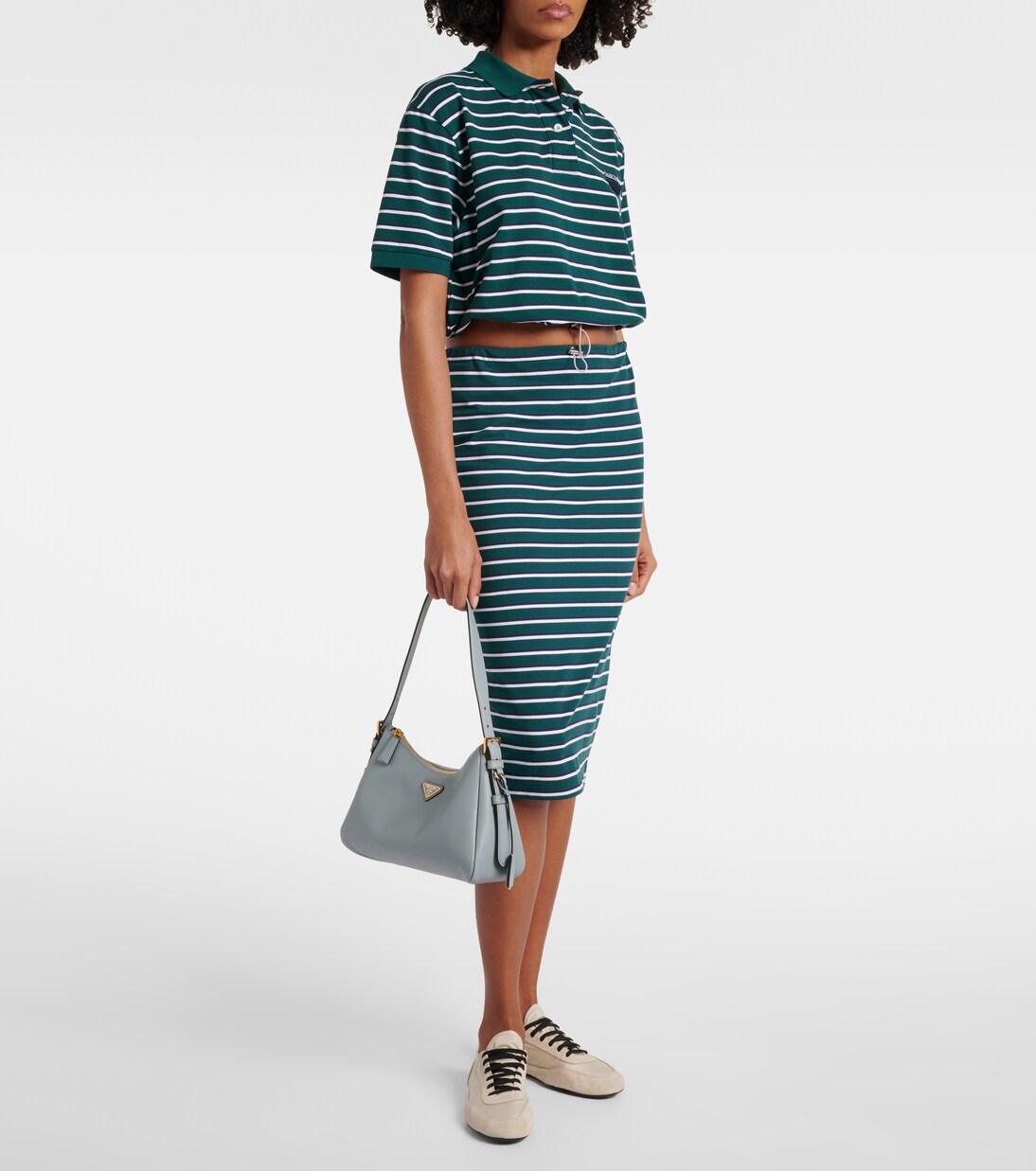 Prada Aimée Medium leather shoulder bag | Prada