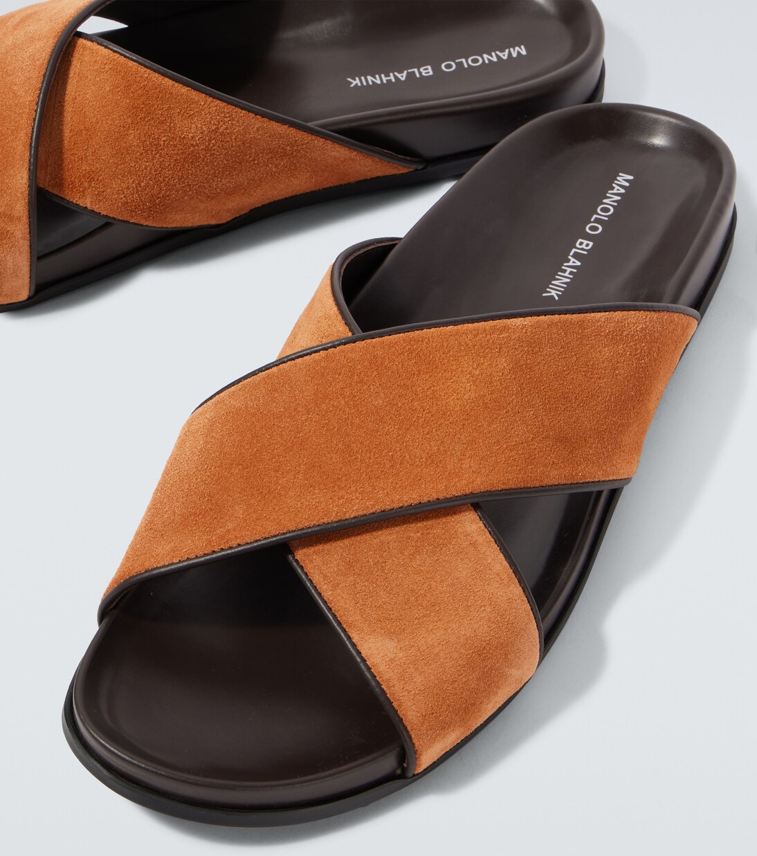 Chiltern suede slides | Manolo Blahnik