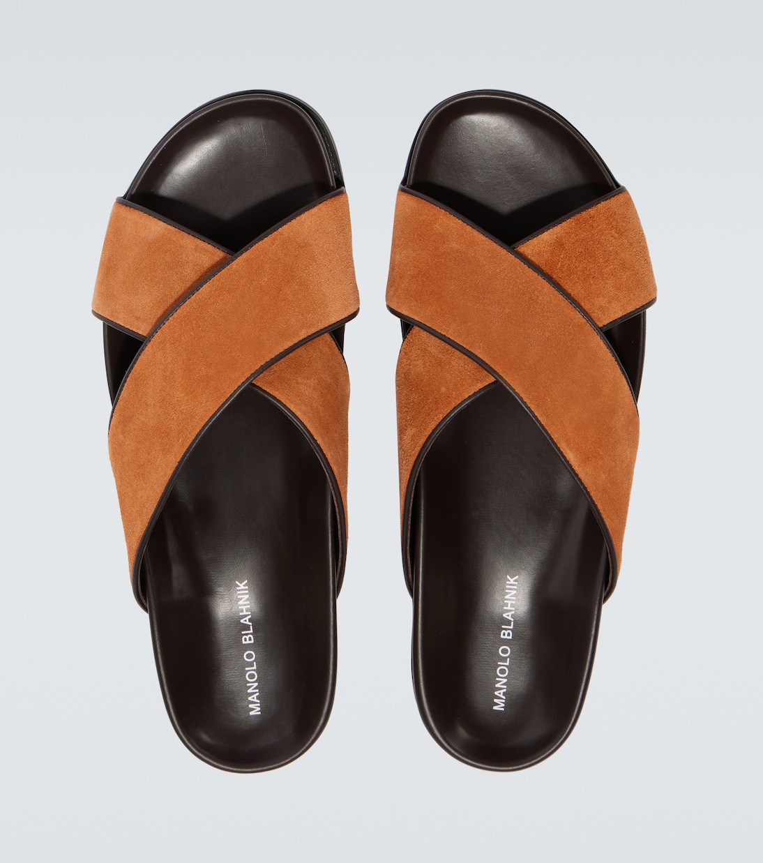 Chiltern suede slides | Manolo Blahnik