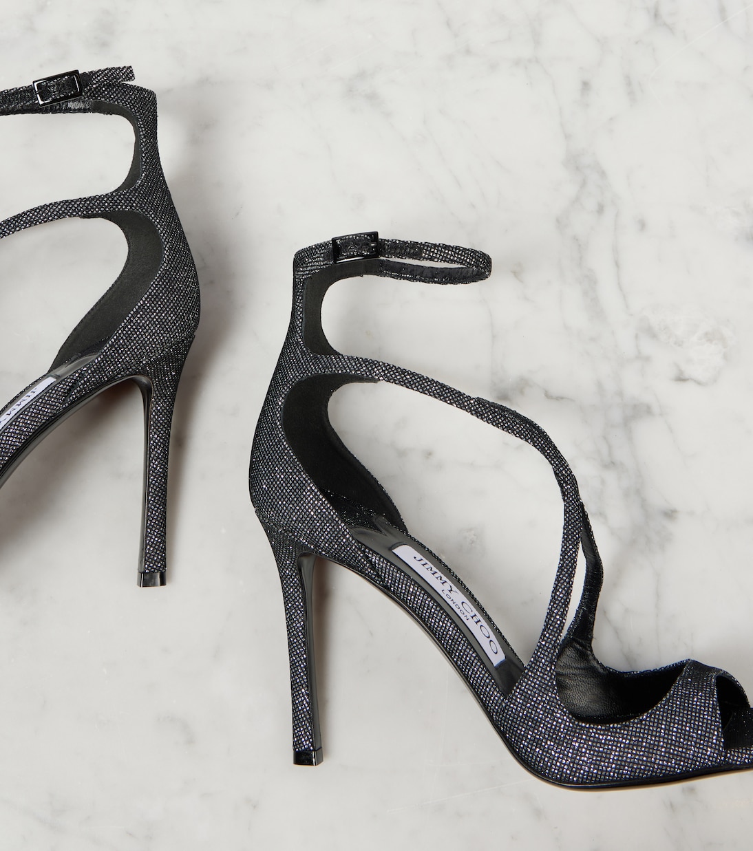 Sandalen Azia 95 mit Glitter | Jimmy Choo