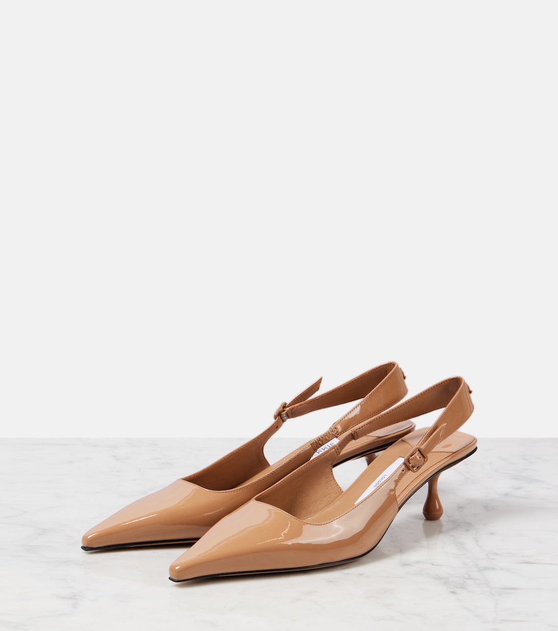 Amel 50 patent leather slingback pumps | Jimmy Choo
