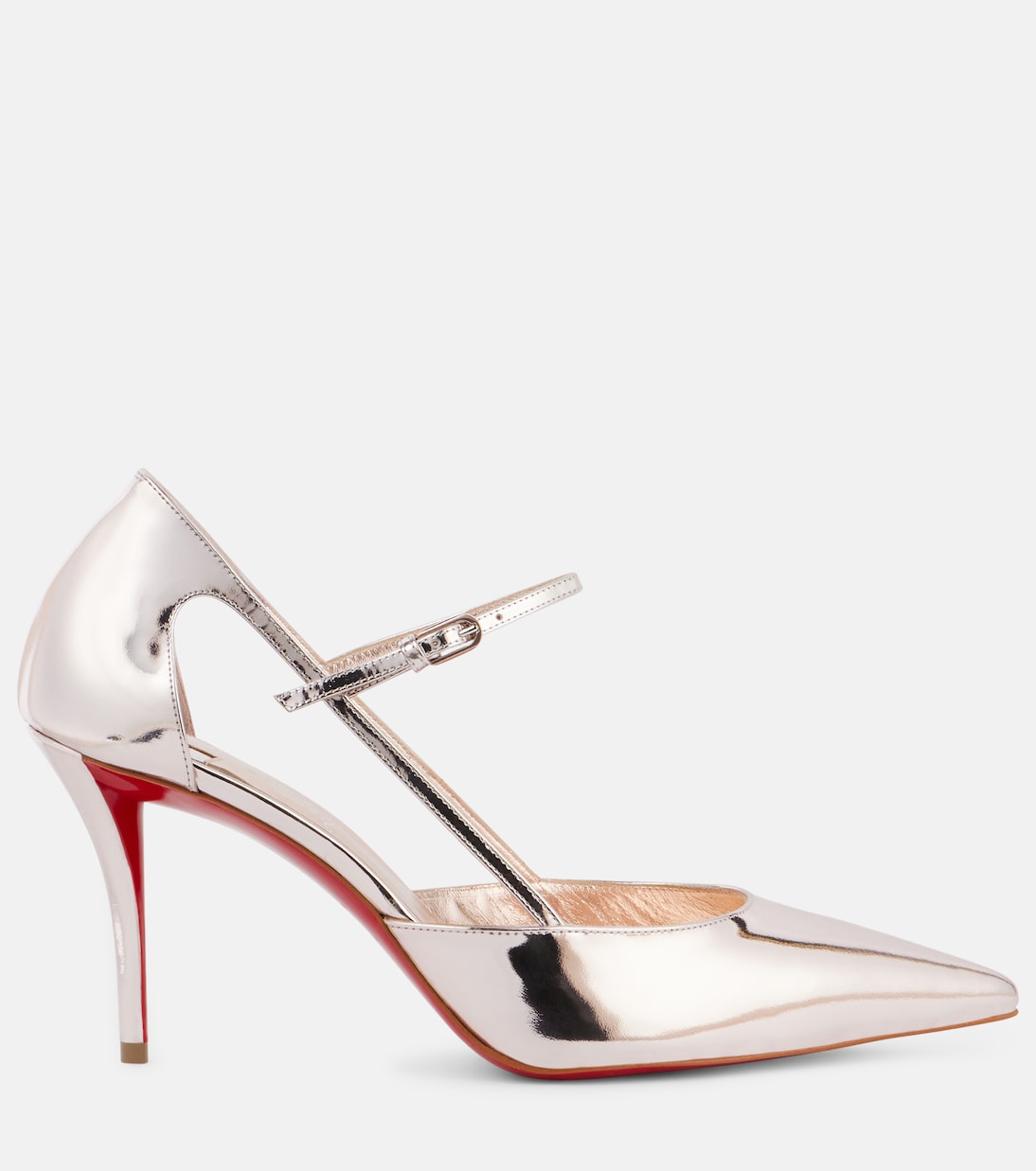 Mary-Jane-Pumps Miss Z Strap 80 aus Leder | Christian Louboutin