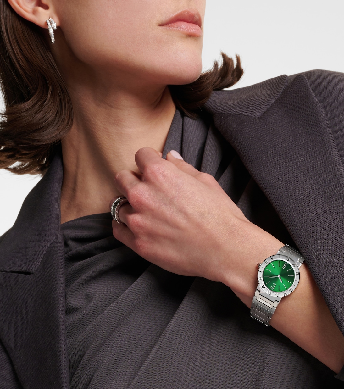 Orologio Bvlgari Bvlgari Lady 33mm in acciaio inossidabile con rubellite | Bvlgari