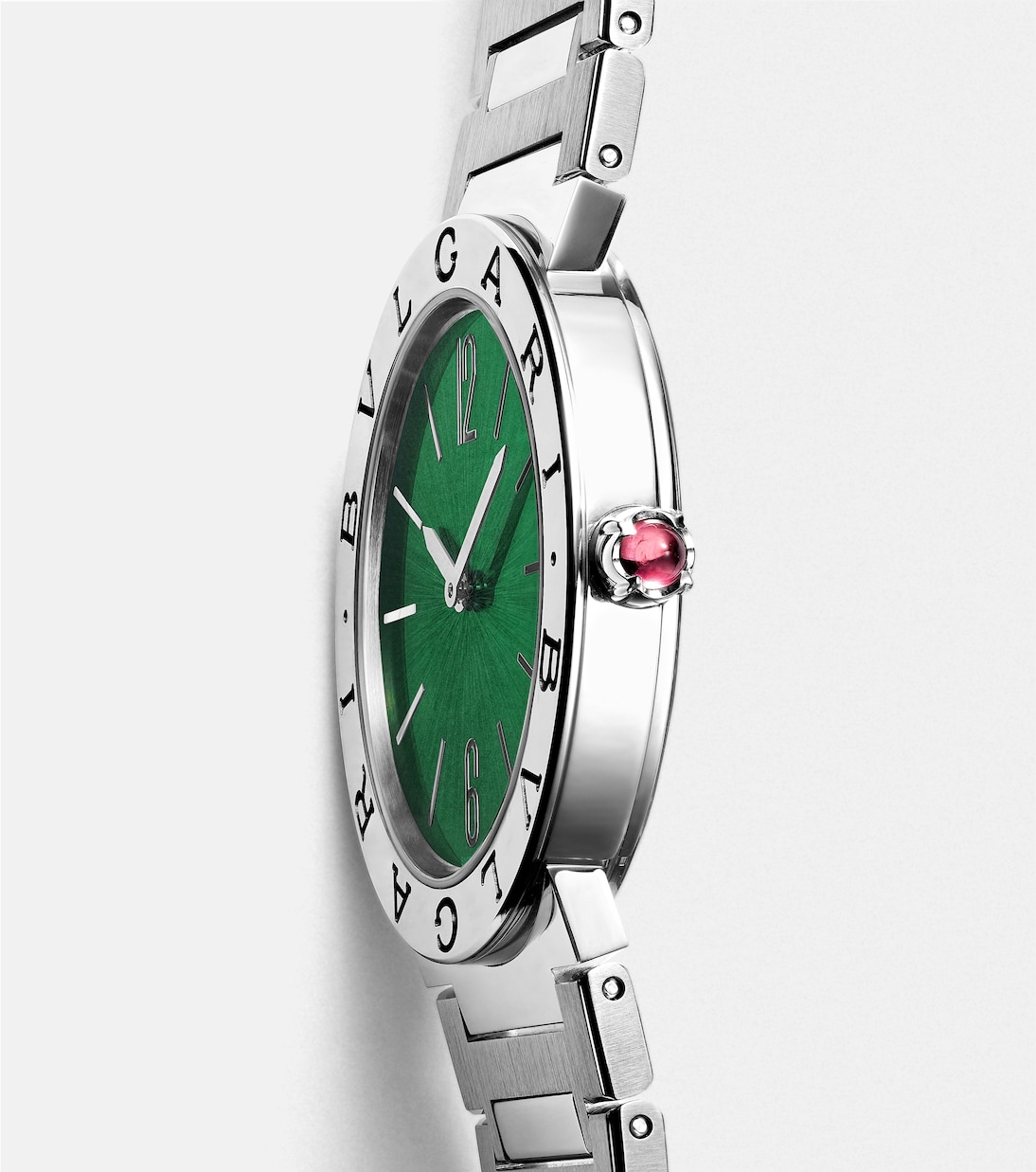 Orologio Bvlgari Bvlgari Lady 33mm in acciaio inossidabile con rubellite | Bvlgari