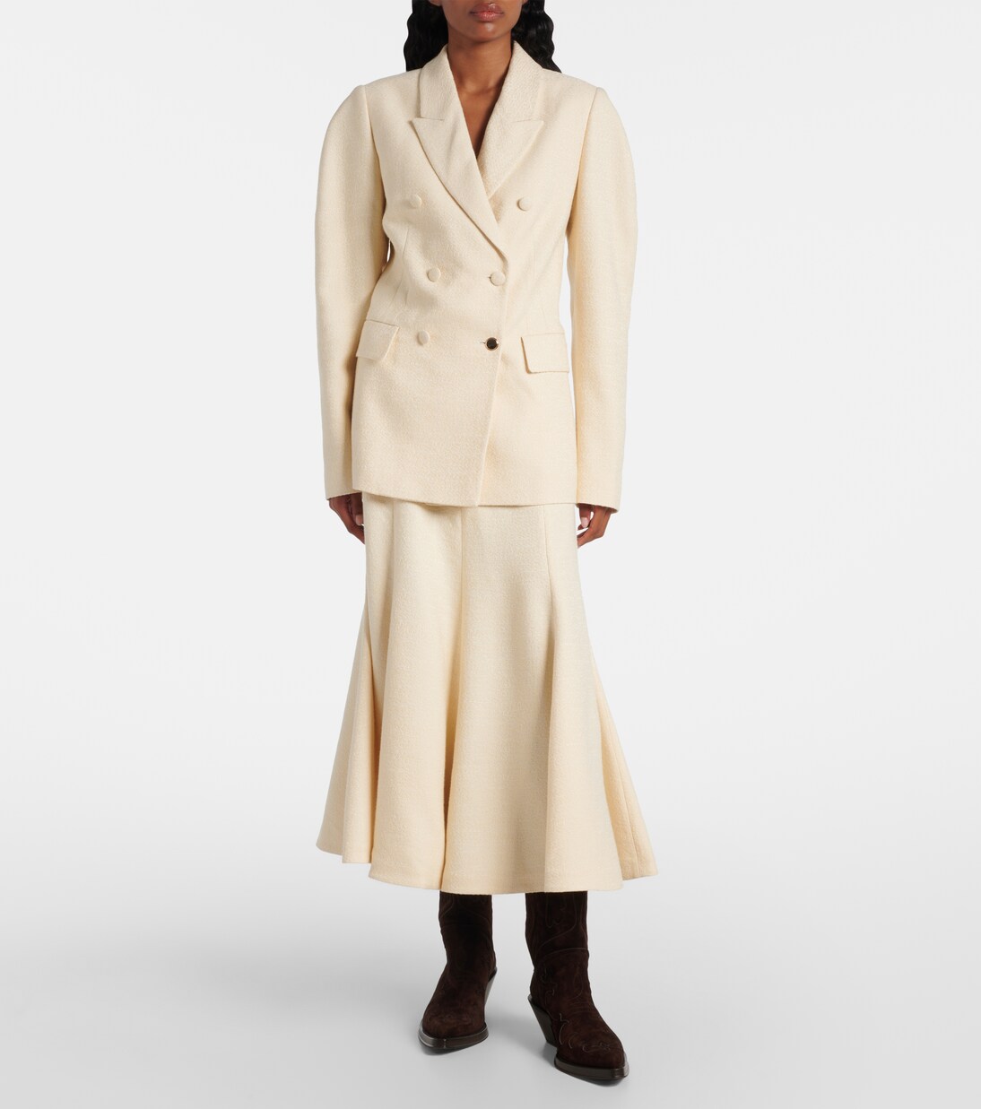 Selma flared silk midi skirt | Gabriela Hearst