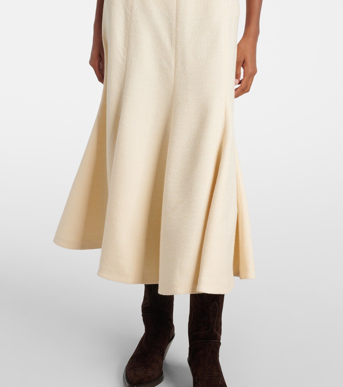 Selma flared silk midi skirt | Gabriela Hearst
