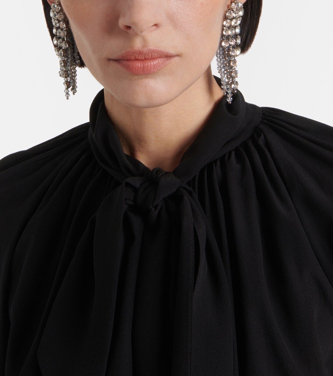 Crystal Bow drop earrings | Givenchy