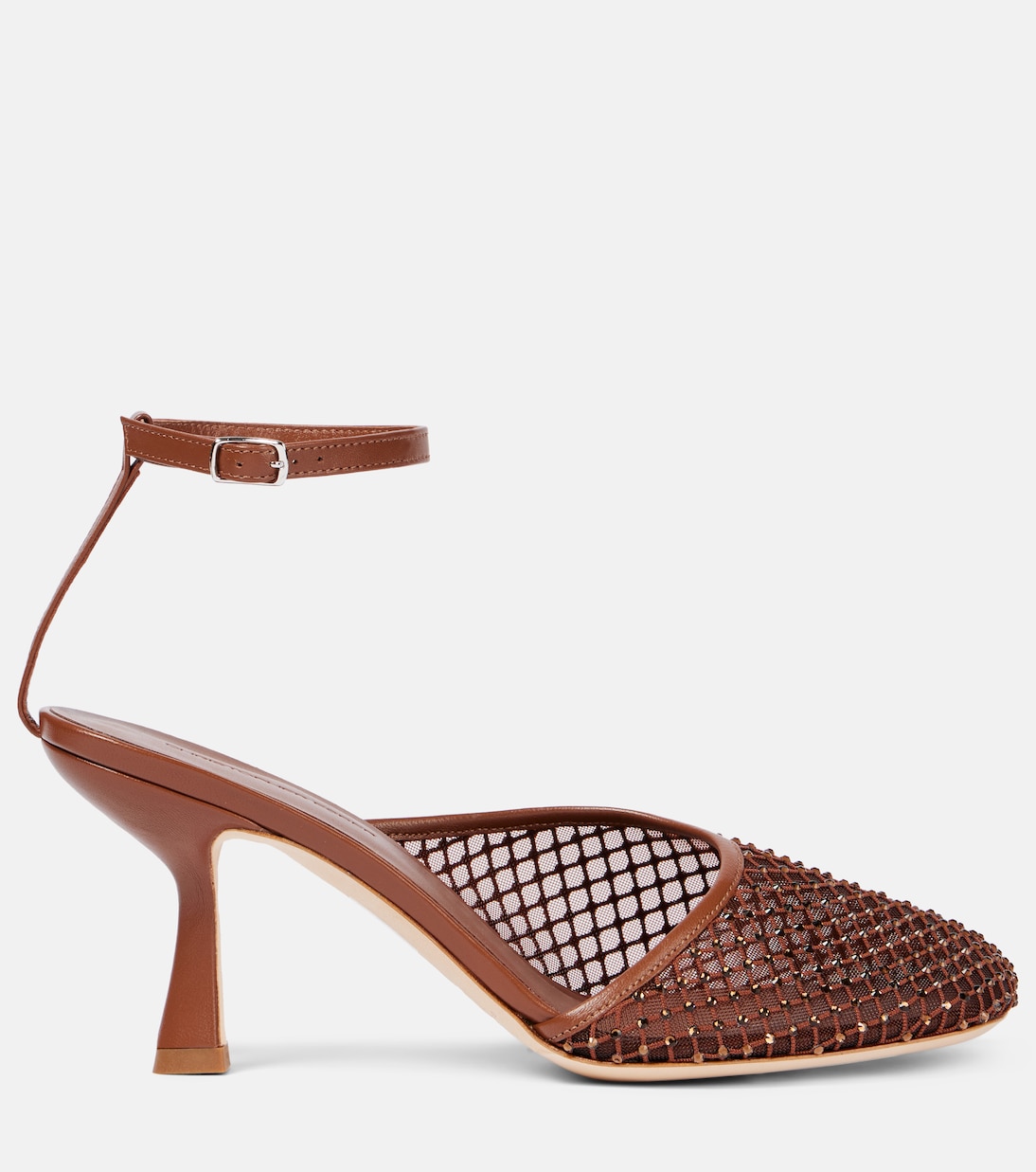 Pumps Minette aus Mesh mit Kristallen | Christopher Esber