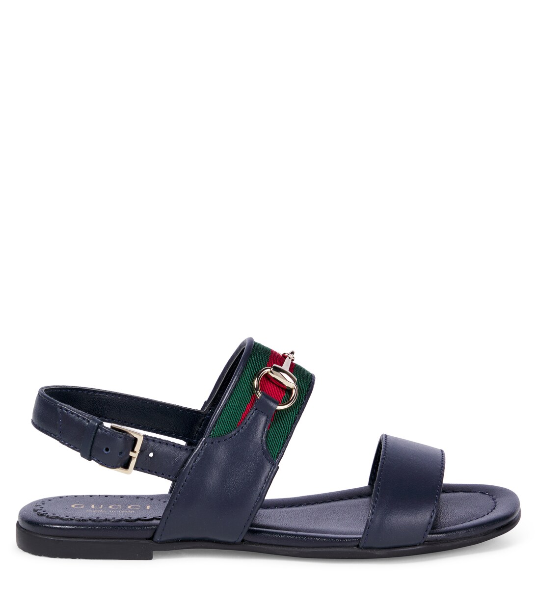 Sandalen Horsebit Web Stripe aus Leder | Gucci Kids