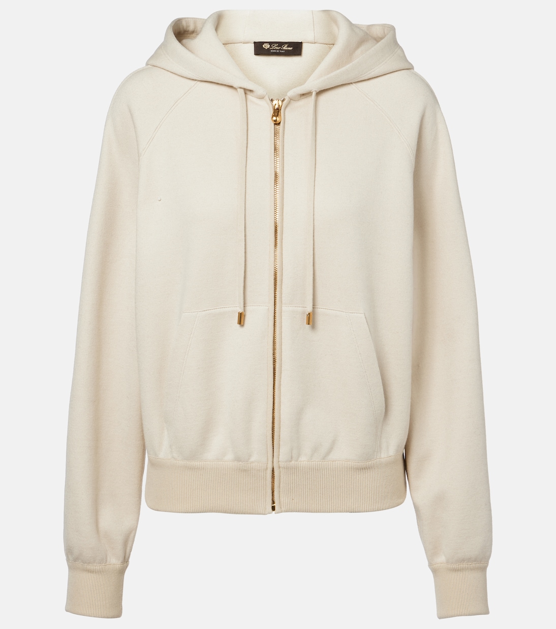 Viera cotton, silk, and cashmere hoodie | Loro Piana