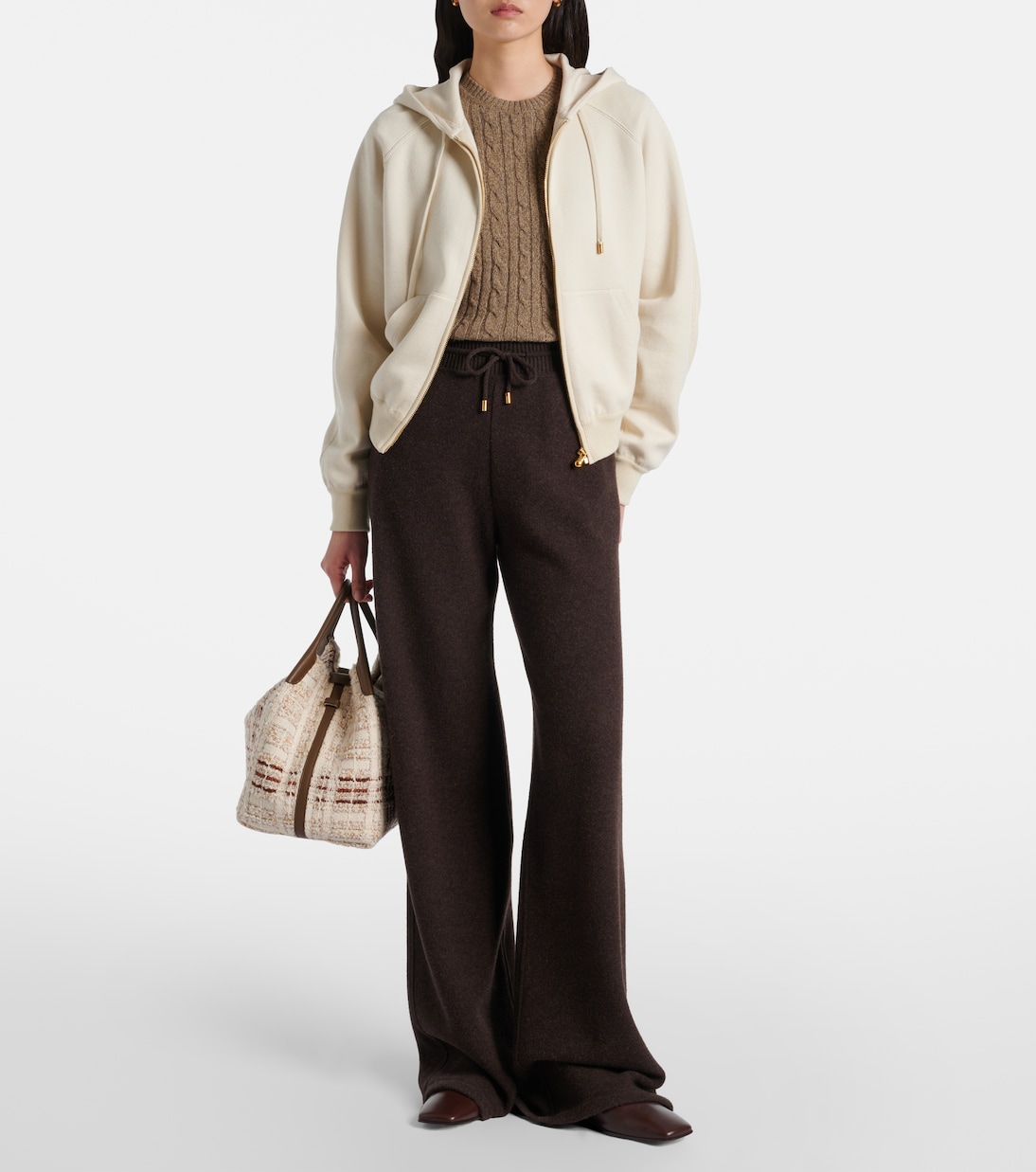 Viera cotton, silk, and cashmere hoodie | Loro Piana