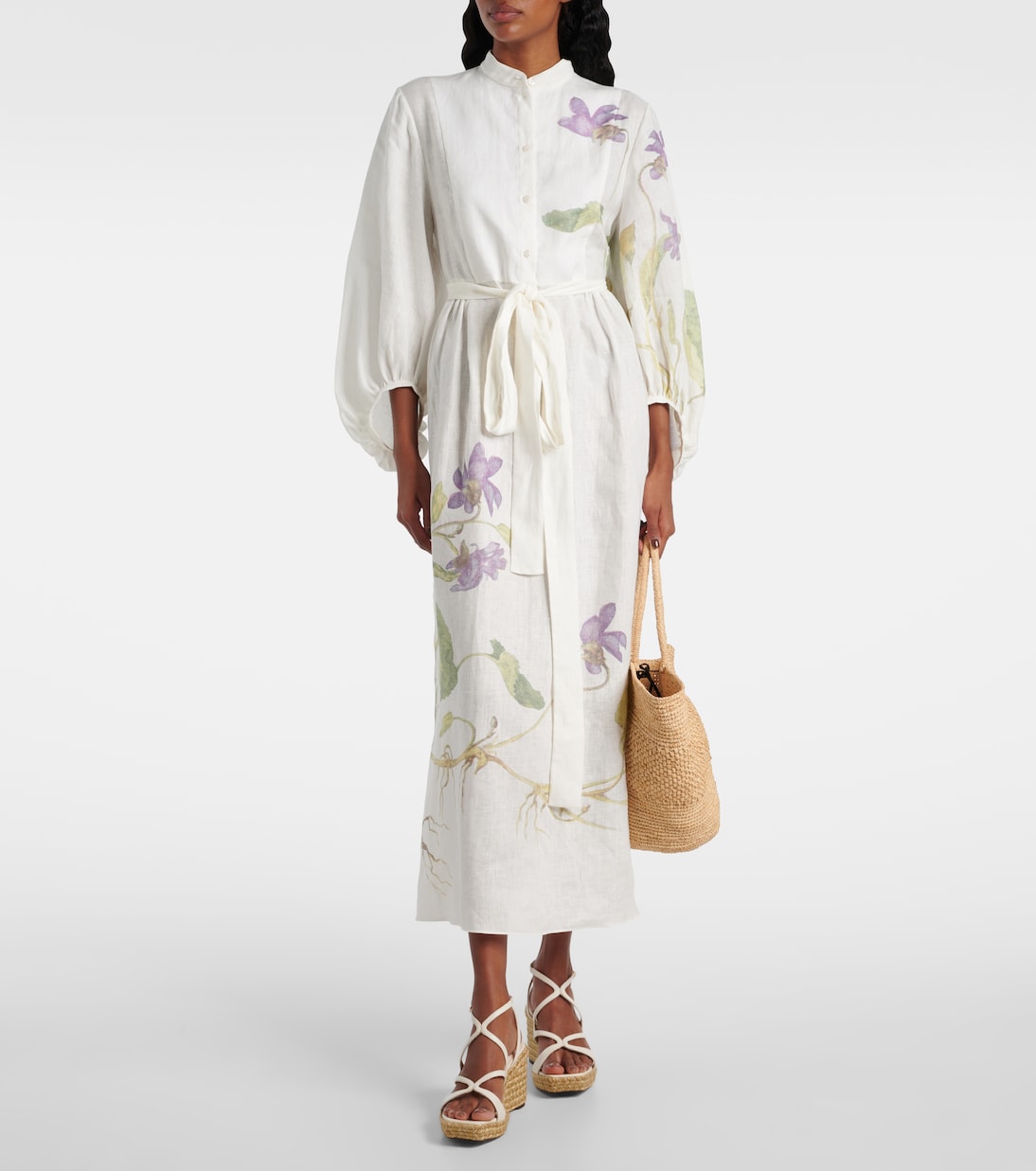 Espadrilles compensées Ayla 85 en cuir | Jimmy Choo