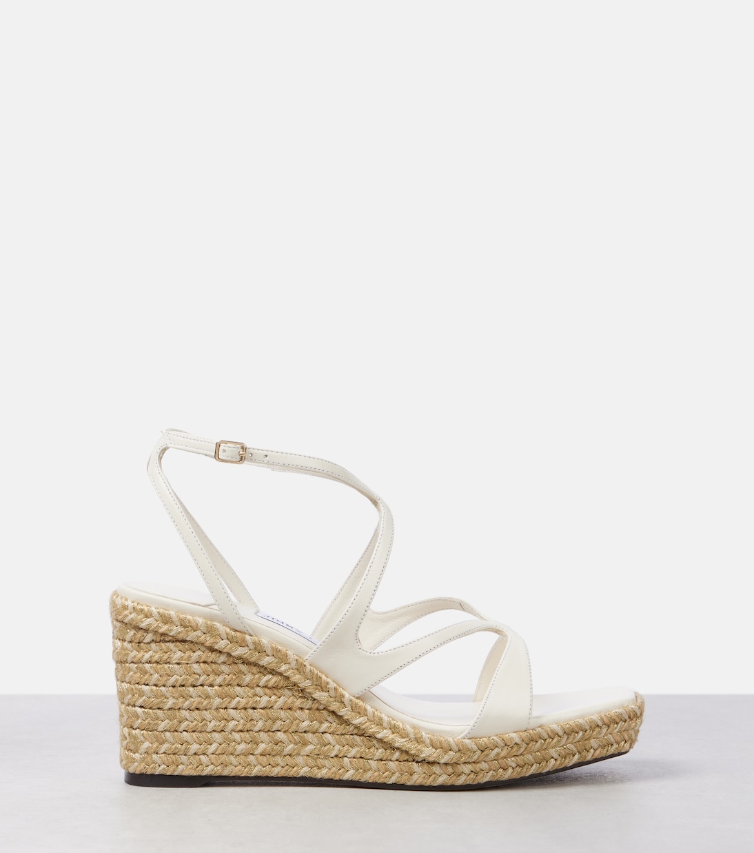 Espadrilles compensées Ayla 85 en cuir | Jimmy Choo