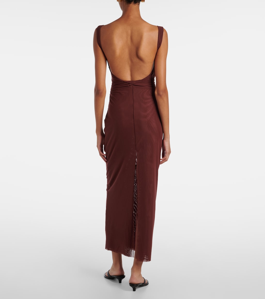 Gathered jersey maxi dress | SIR