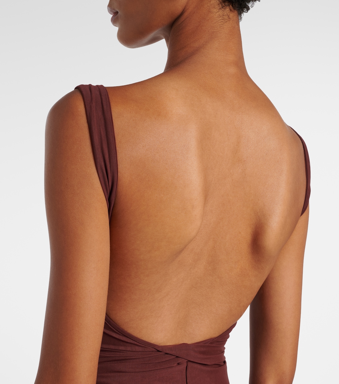 Gathered jersey maxi dress | SIR