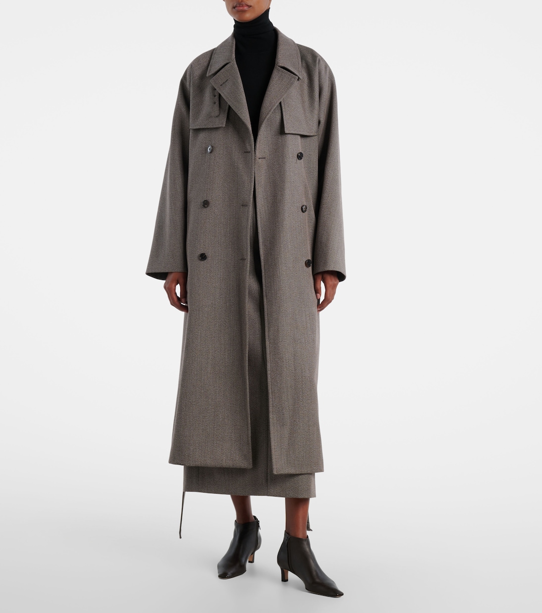 Rhydian virgin wool gabardine trench coat | The Row