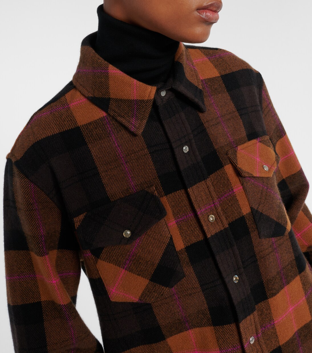 Checked cashmere shirt | God's True Cashmere