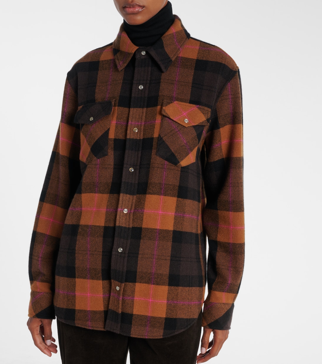 Checked cashmere shirt | God's True Cashmere