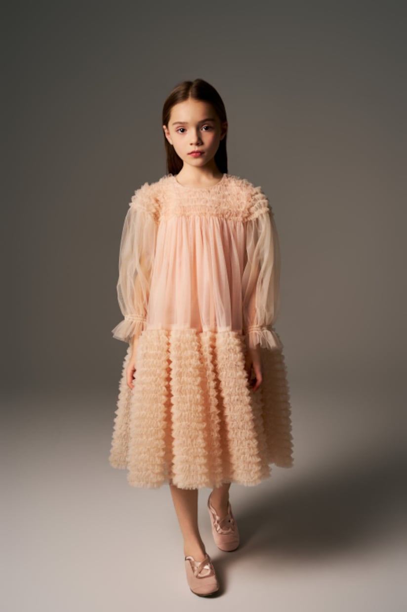 Abito Carlota in tulle con volant | C'era Una Volta