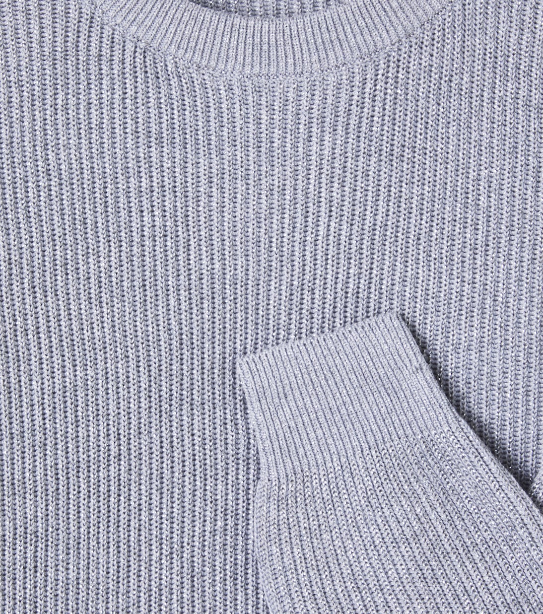 Jersey en mezcla de algodón acanalado | Brunello Cucinelli Kids