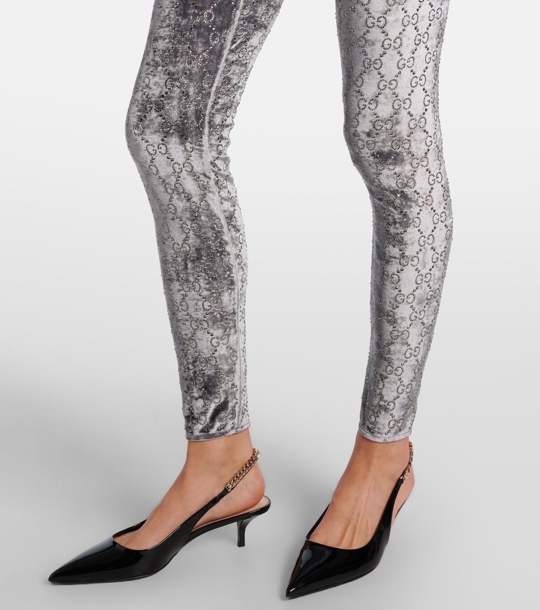 Jumpsuit GG Crystal aus Samt miT Kristallen | Gucci