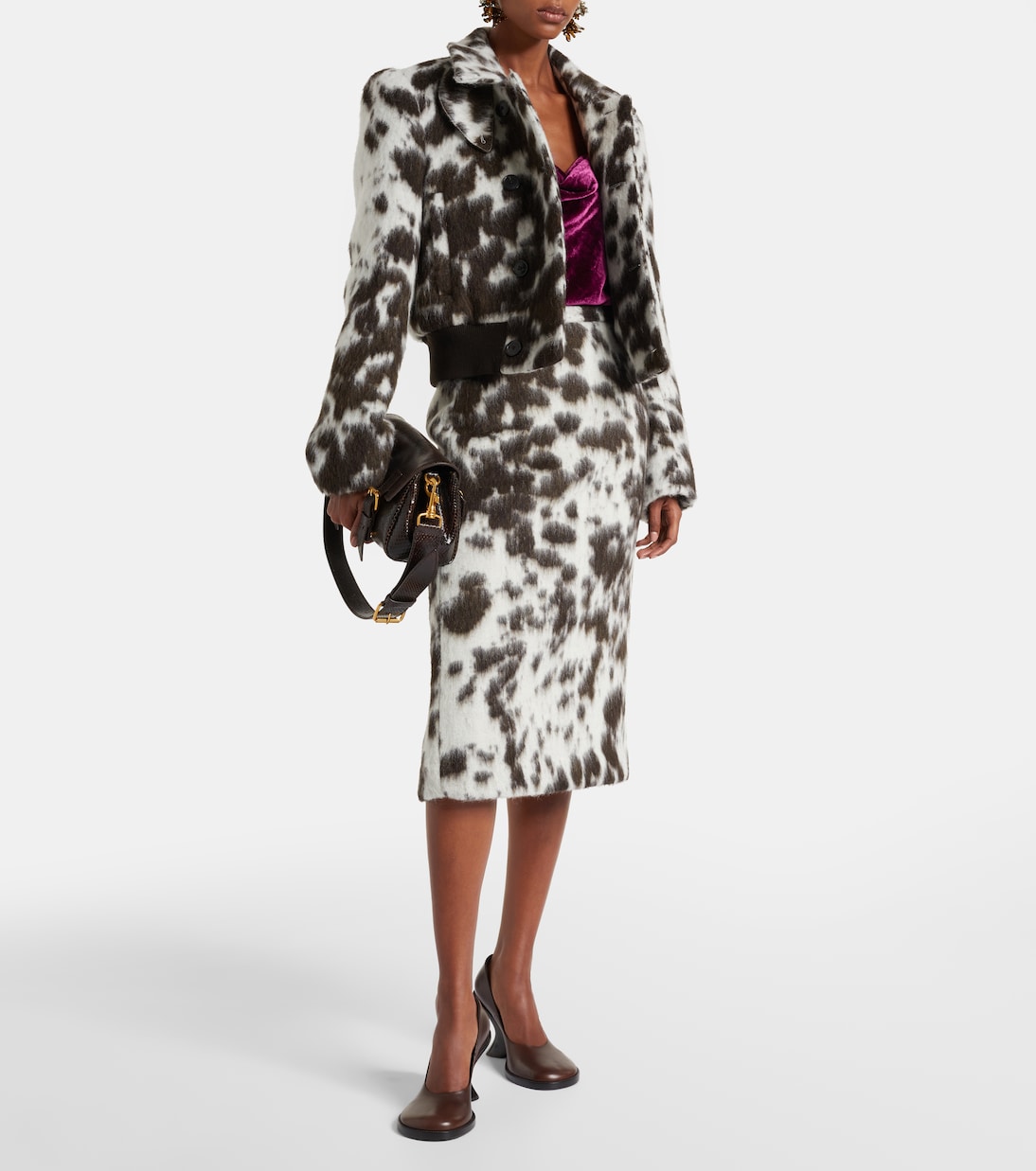 Bedruckte Jacke aus einem Wollgemisch | Dries Van Noten