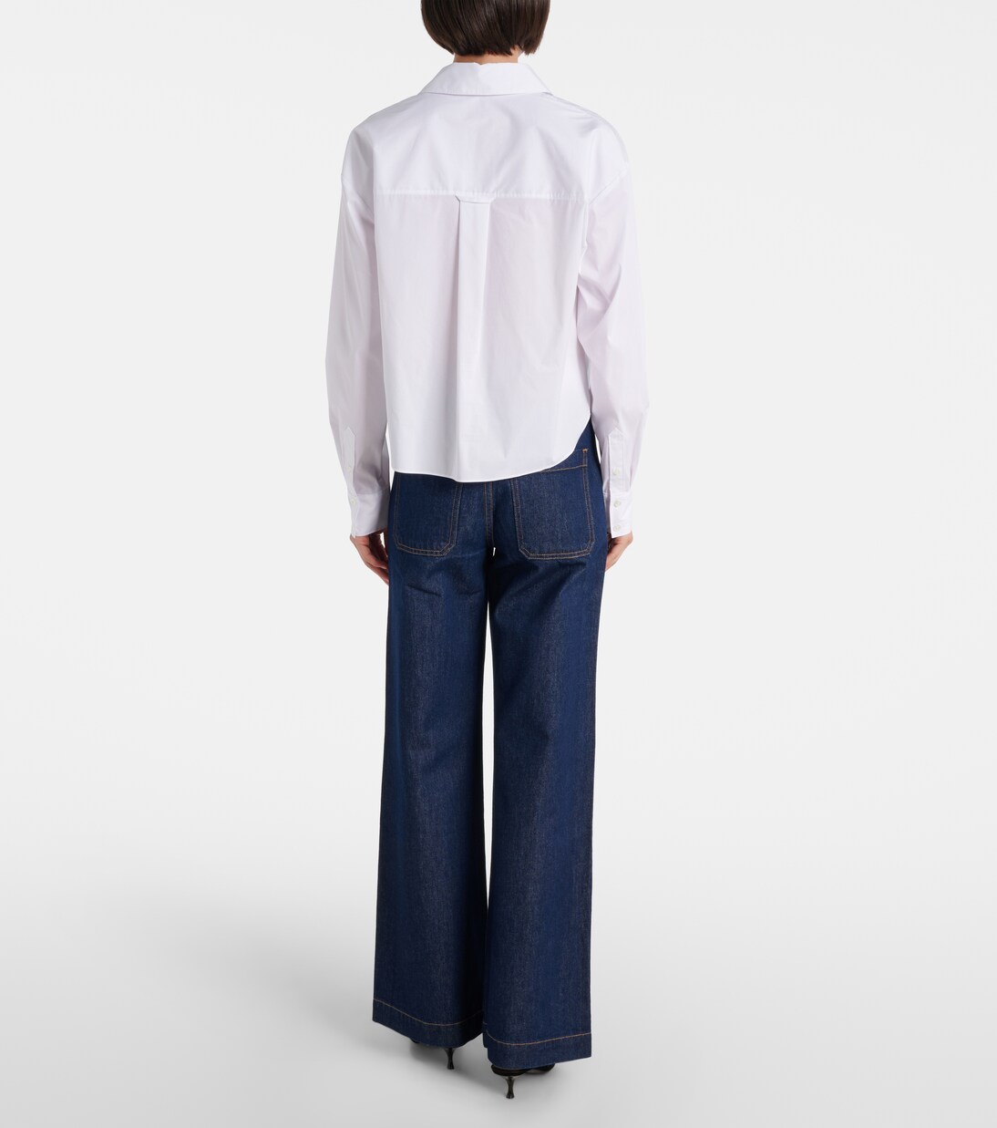 Khai cotton-blend poplin shirt | Veronica Beard