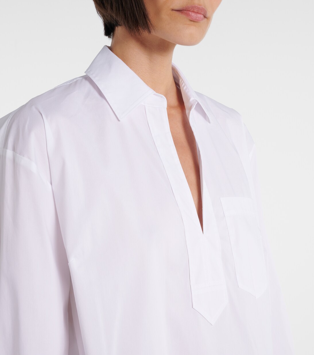 Khai cotton-blend poplin shirt | Veronica Beard