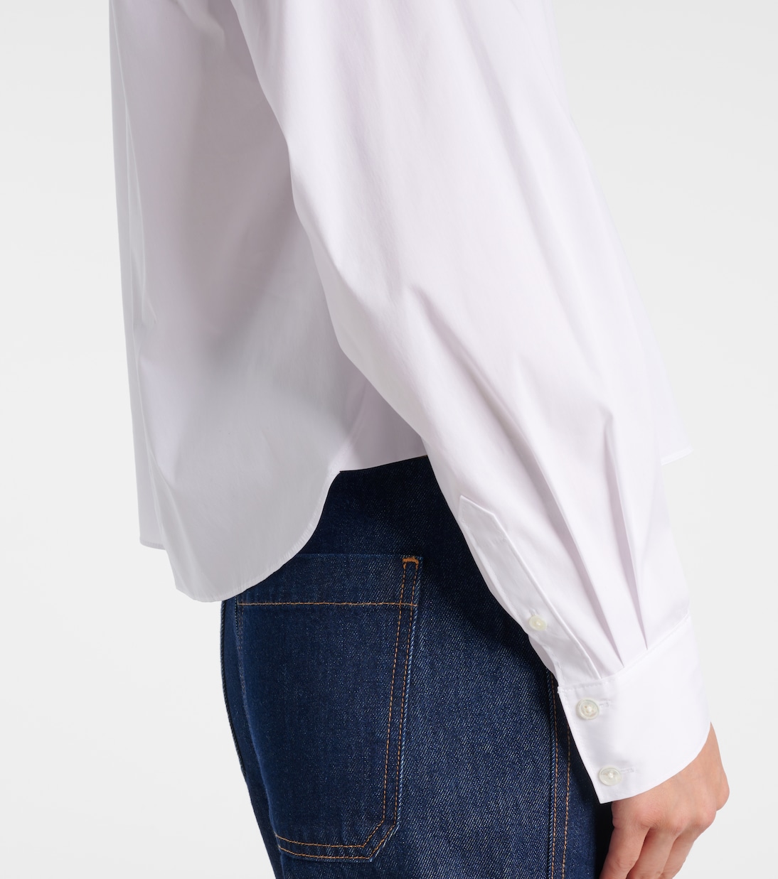 Khai cotton-blend poplin shirt | Veronica Beard