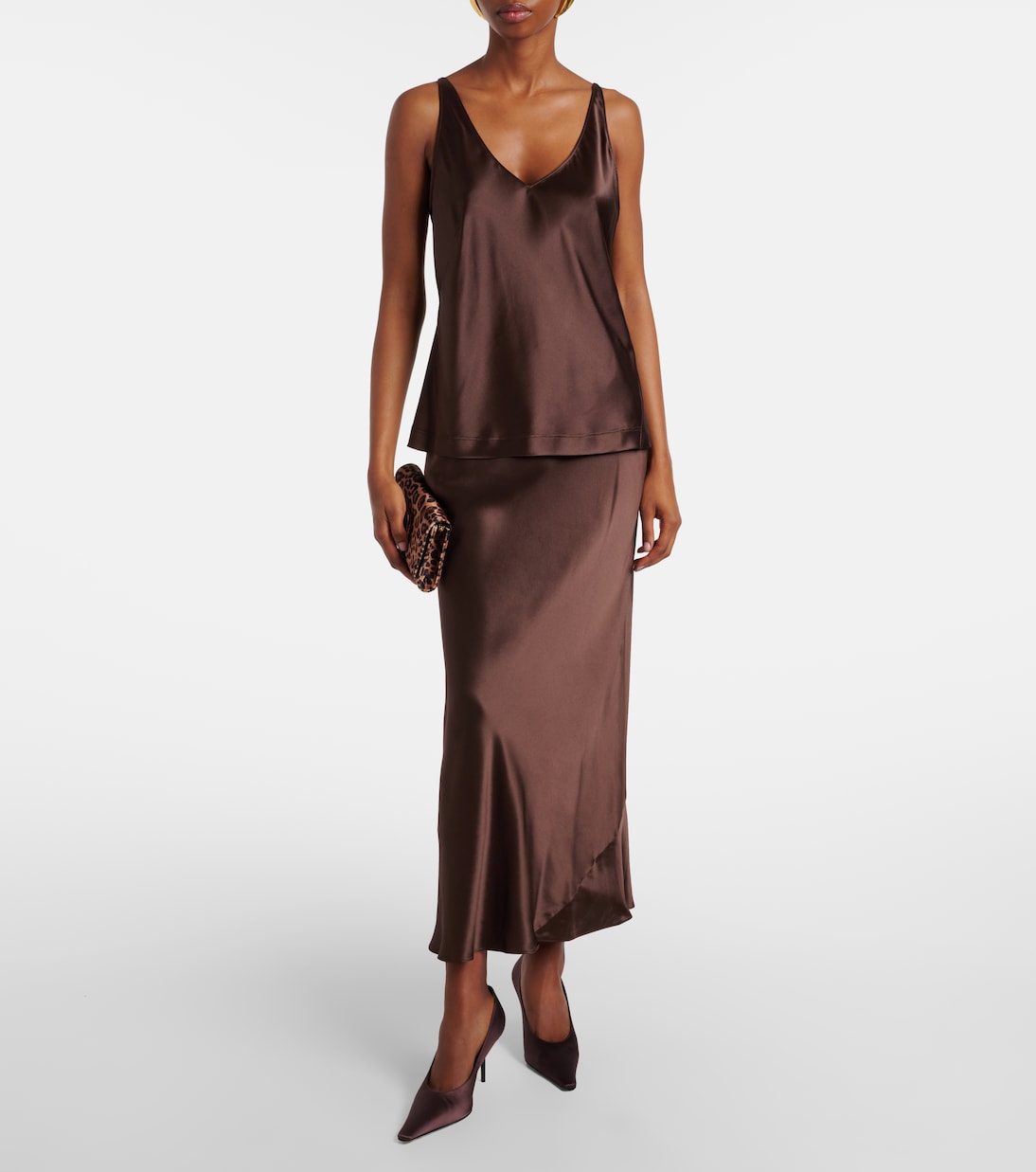 Sense of Shine silk satin slip skirt | Dorothee Schumacher