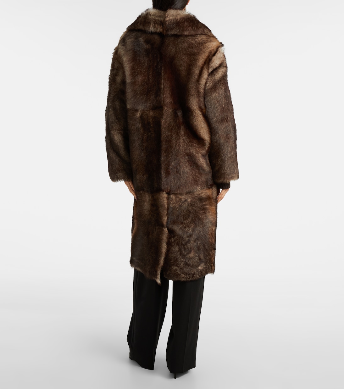 Abrigo de borrego y piel reversible | Yves Salomon