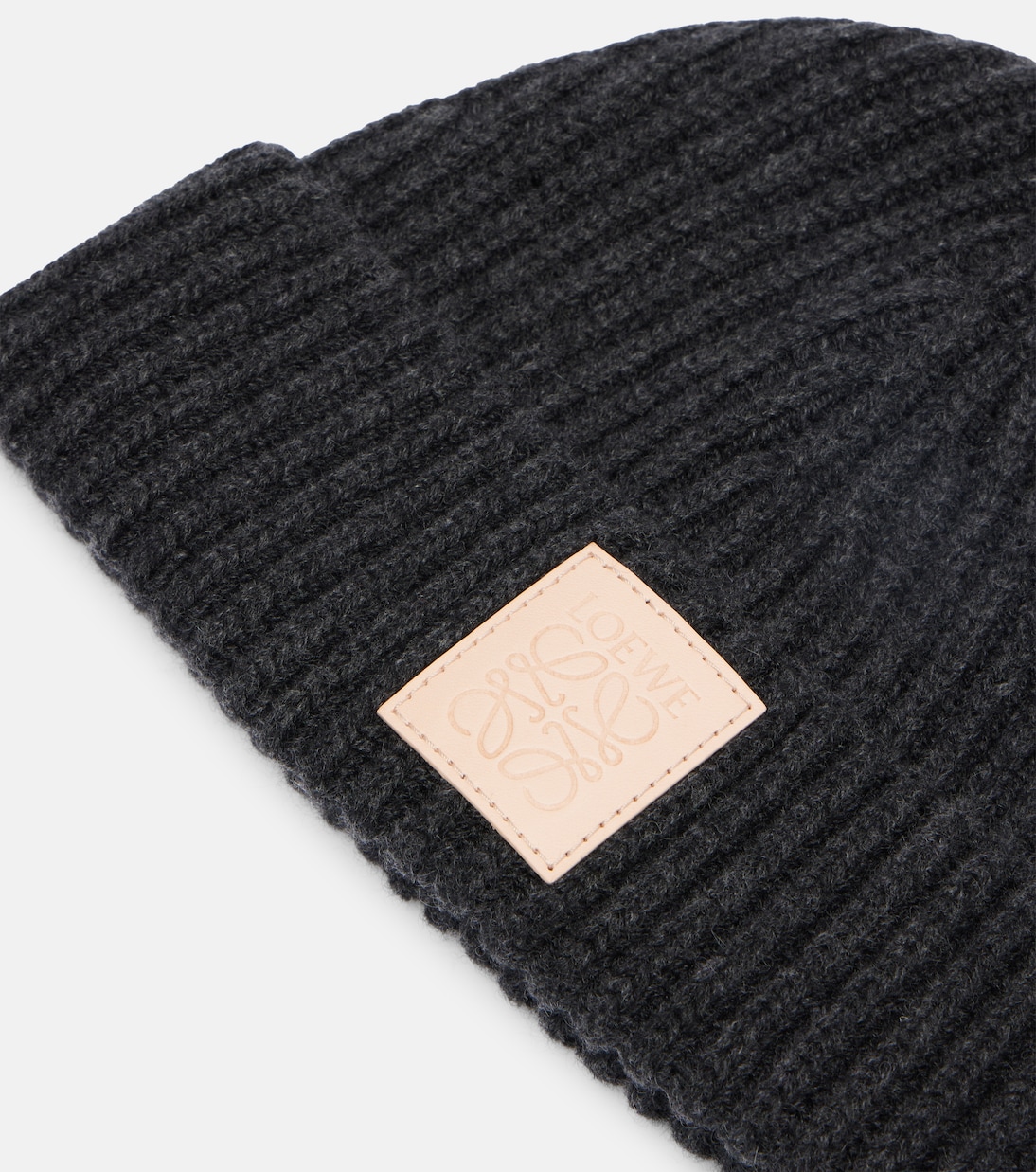 Anagram ribbed-knit cashmere beanie | Loewe
