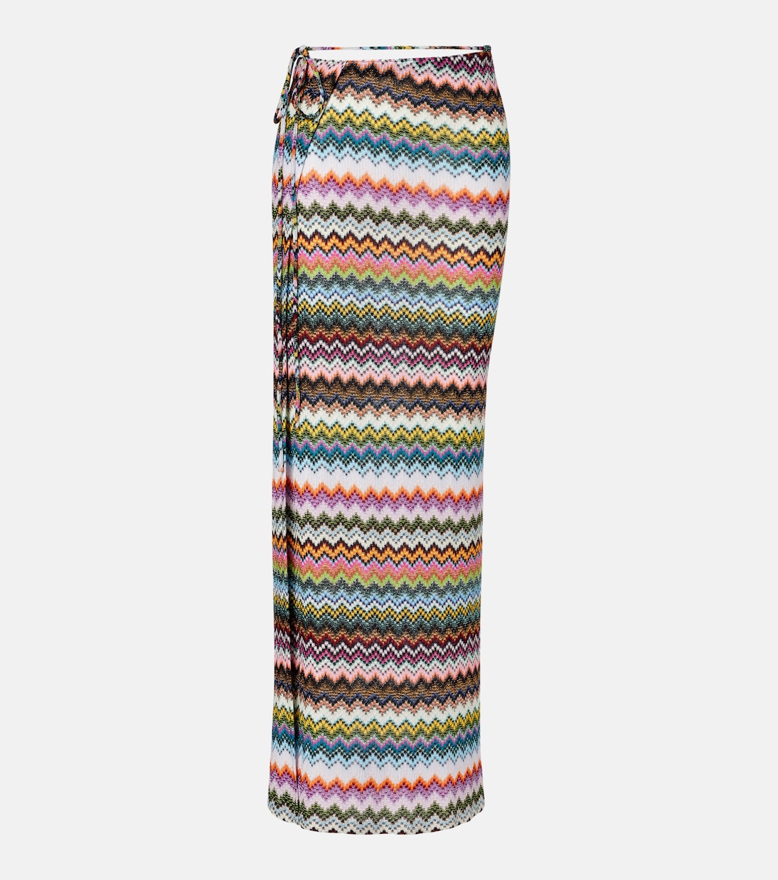 Zigzag lamé wrap skirt | Missoni