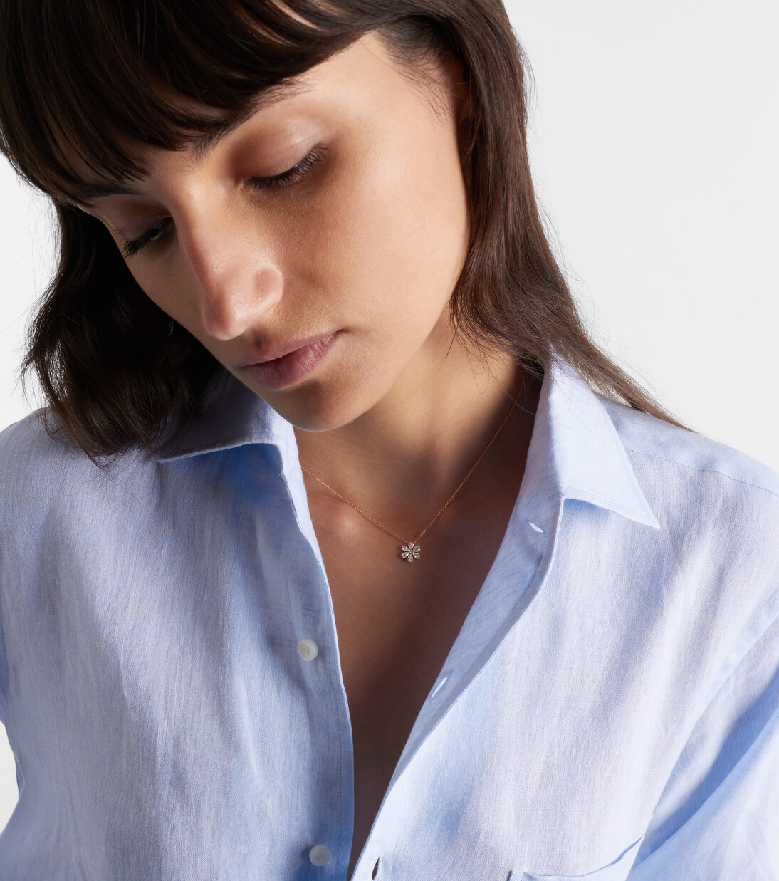 Collier Cosmos Simple en or 18 ct et diamants | Sophie Bille Brahe