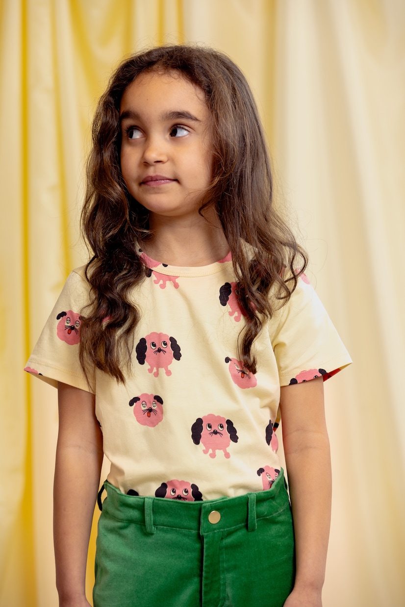 T-shirt Doggies imprimé en coton mélangé | Mini Rodini