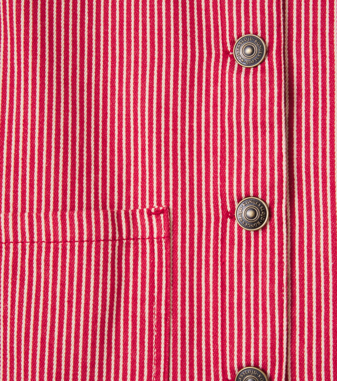 Camisa Luc de sarga de algodón a rayas | Konges Sløjd