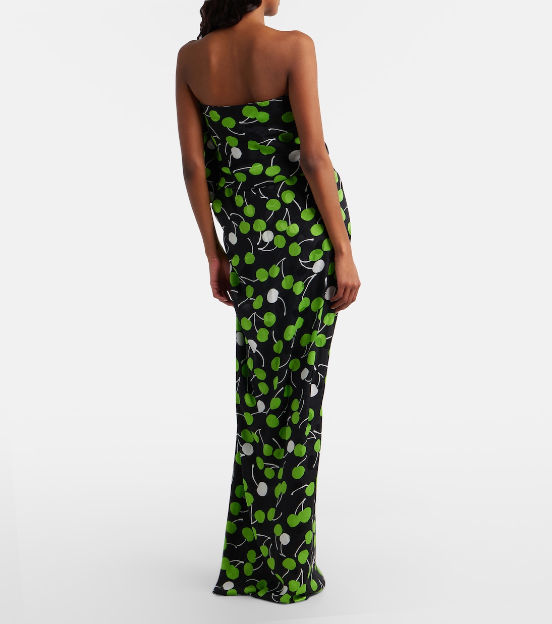 Bedruckte Robe aus Seide | Saint Laurent