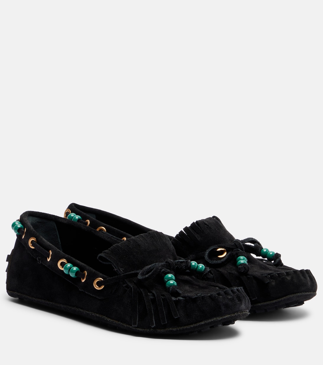 Beaded suede boat shoes | Farm Rio