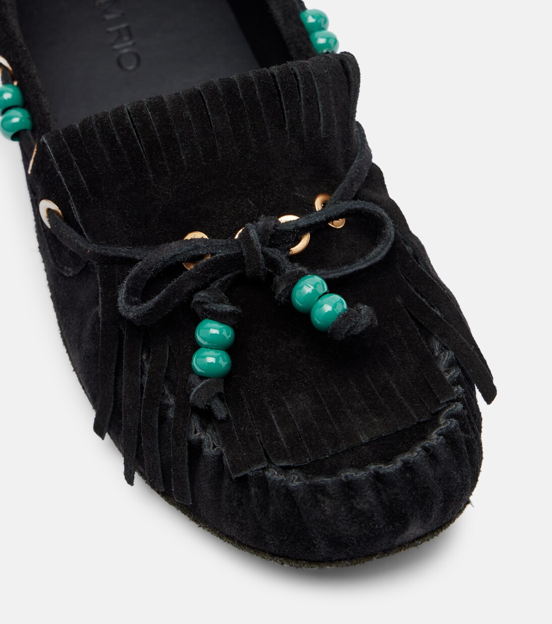 Beaded suede boat shoes | Farm Rio