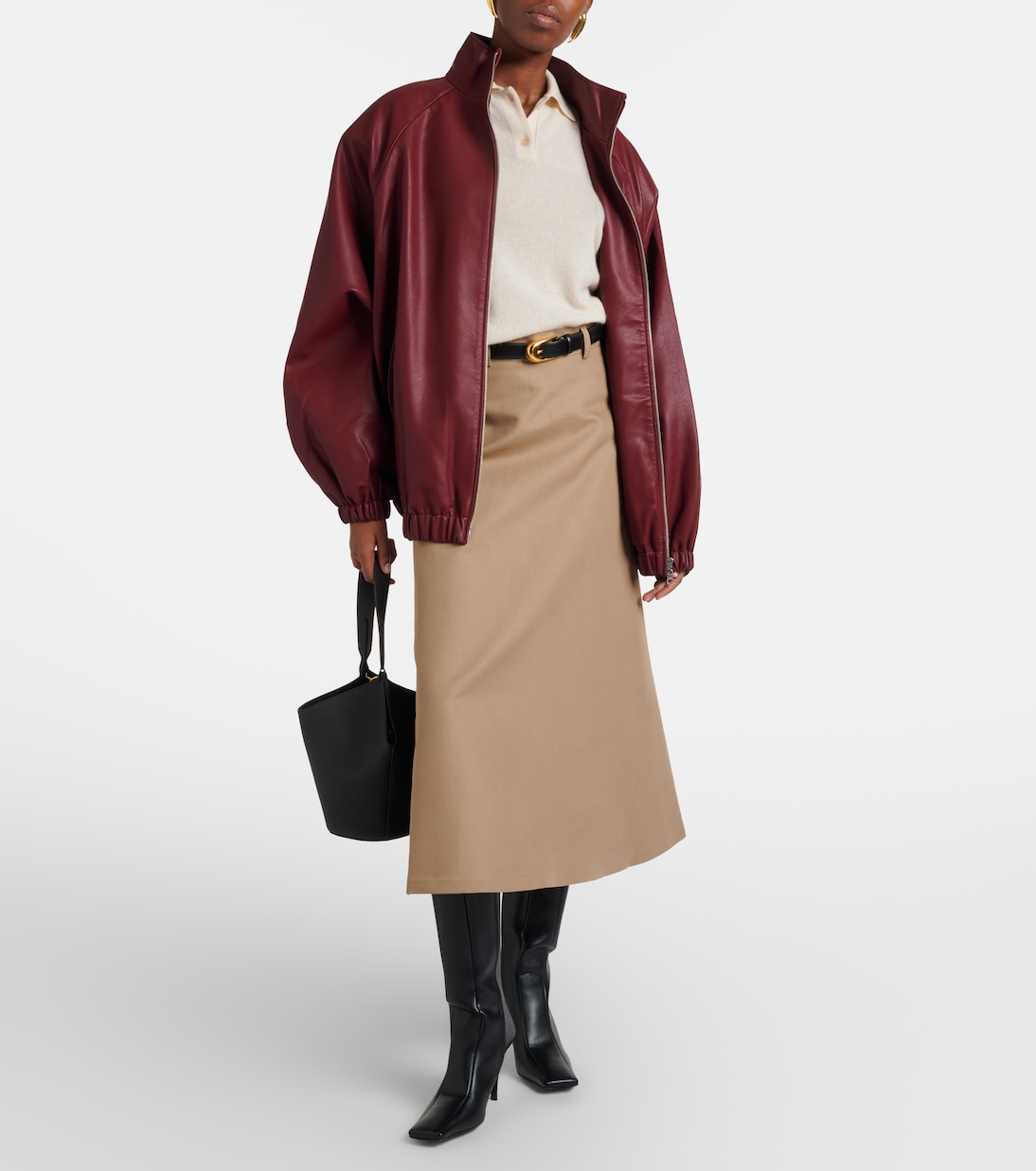 Cashmere polo sweater | Jardin des Orangers